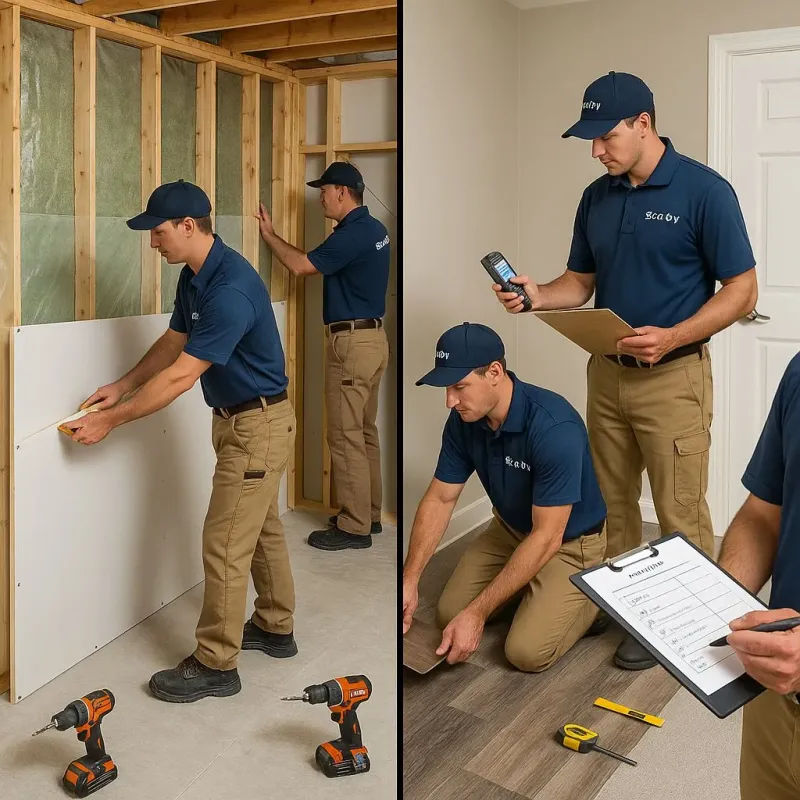 Repairs and Reconstruction process in Suamico, WI